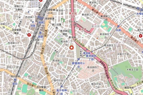 Map showing Onigiri Bongo Otsuka in Tokyo