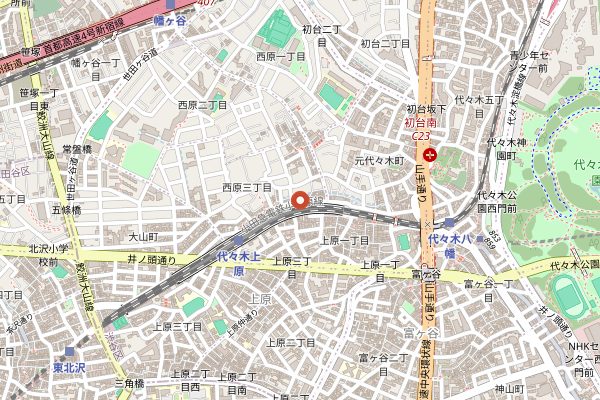 Map showing Japanese Soba Noodles Tsuta in Tokyo