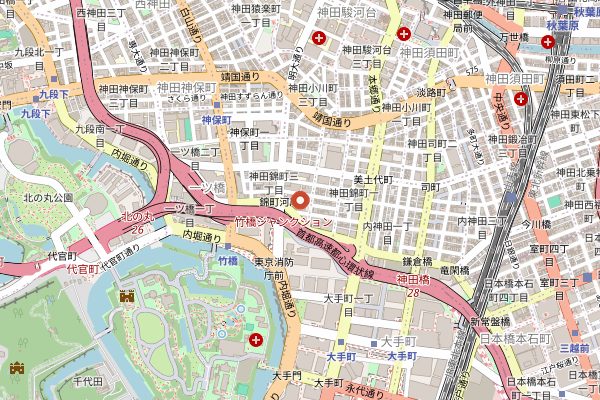 Map showing Glitch Coffee and Roasters in Tokyo