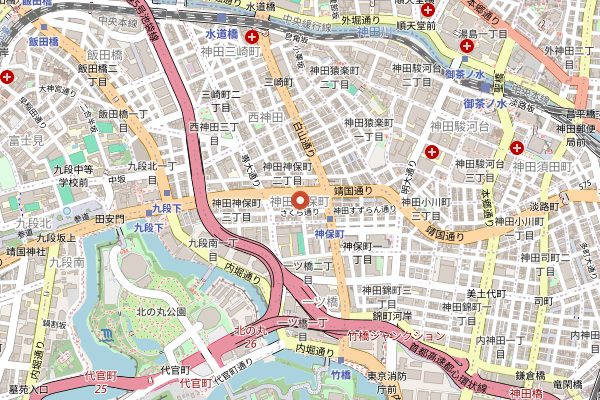 Map showing Buddha Bellies Cooking School in Tokyo