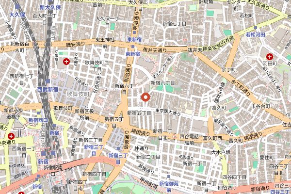 Map showing Ain Soph Journey in Tokyo