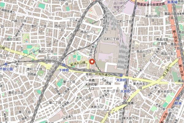Map showing Quintessence in Tokyo