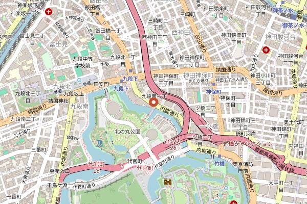 Map showing Nihonryori RyuGin in Tokyo