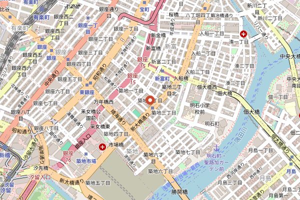 Map showing Arigato Travel in Tokyo