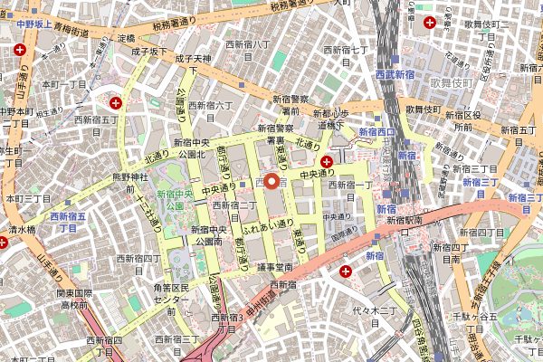 Map showing Magical Trip in Tokyo