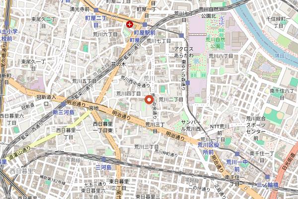 Map showing Arigato Travel in Tokyo