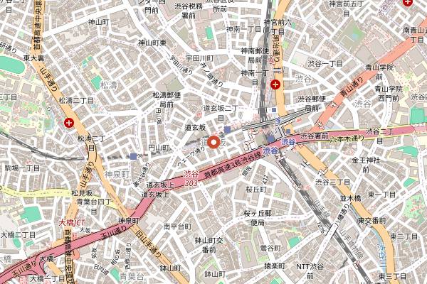 Map showing Bar Music in Tokyo