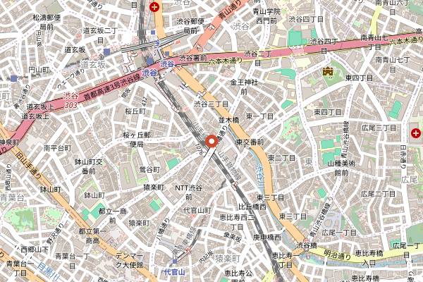 Map showing Circus Tokyo in Tokyo