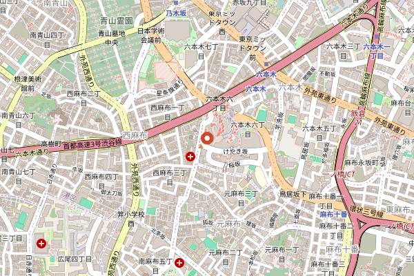 Map showing Maduro in Tokyo