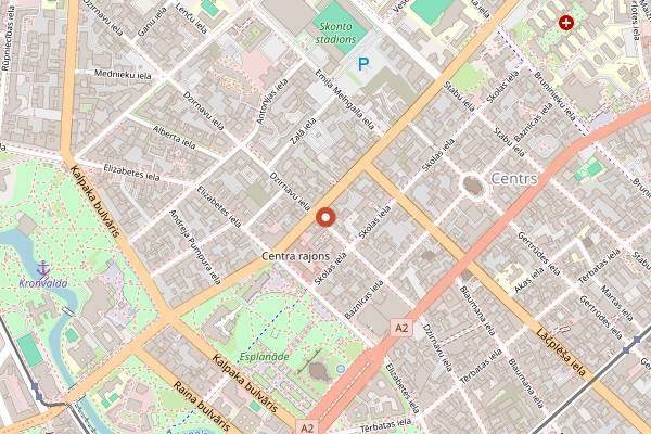Map showing LOWINE in Riga