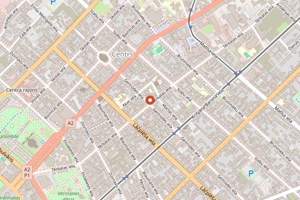 Map showing COD in Riga