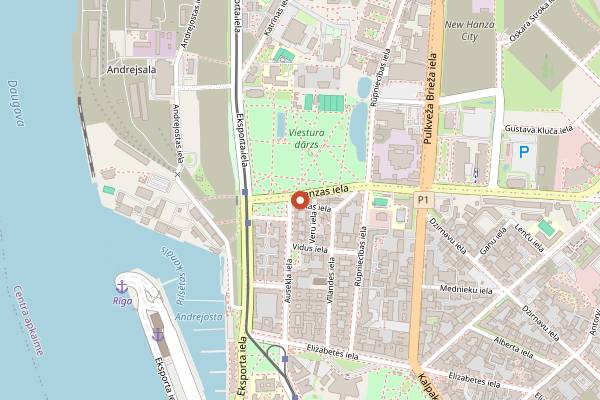 Map showing JOHN Chef's Hall in Riga