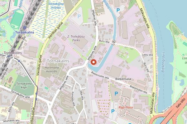 Map showing Max Cekot Kitchen in Riga