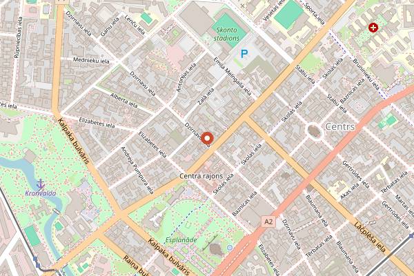 Map showing SMØR Bistro in Riga