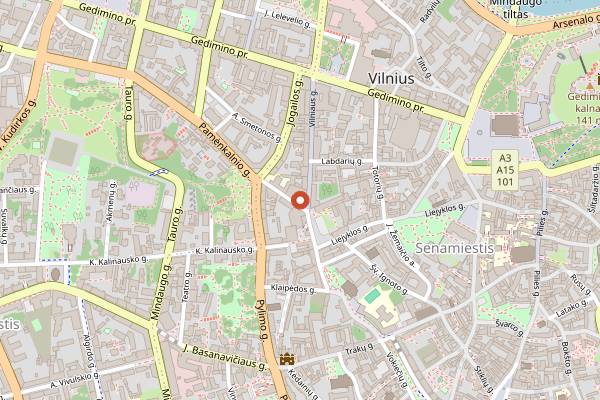 Map showing Beigeliai in Vilnius