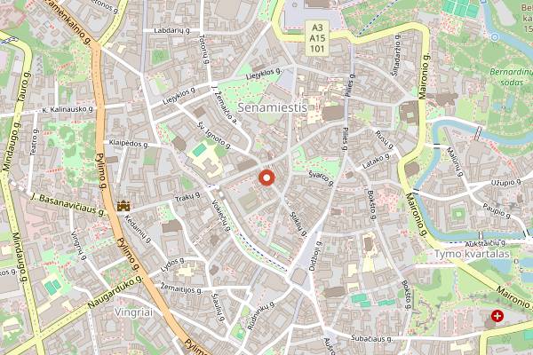 Map showing Keulė Rūkė in Vilnius
