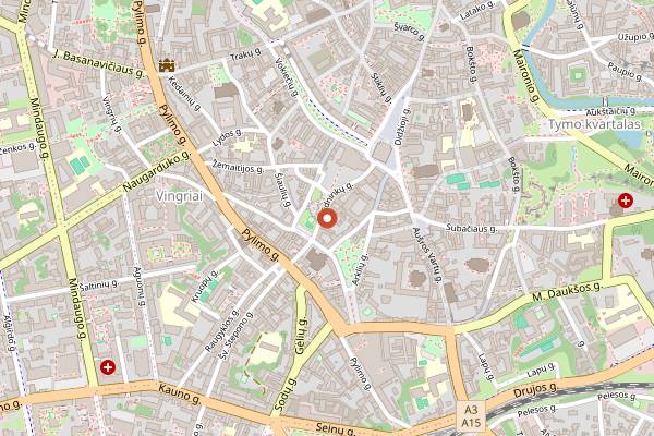 Map showing Genys Garden in Vilnius