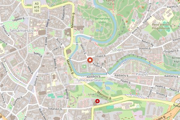 Map showing Coffee1 Užupis Brunch in Vilnius