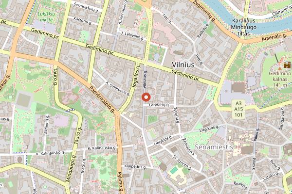 Map showing Holy Donut (Vilniaus) in Vilnius