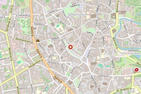 Map showing Holy Donut (Vokiečių) in Vilnius