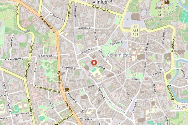 Map showing Meat Lovers Specialty Coffee in Vilnius