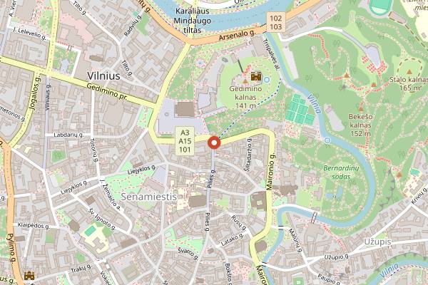 Map showing StrangeLove Barista Skills in Vilnius