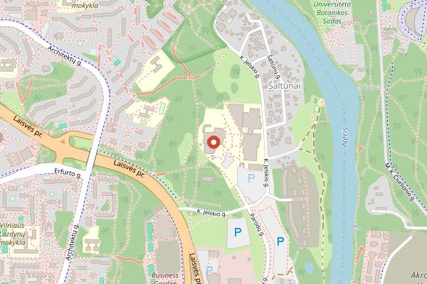 Map showing Lithuanian Coffee Festival with Dvaro in Vilnius