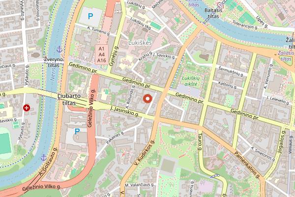 Map showing Taste Vilnius Coffee & Treat Weeks in Vilnius