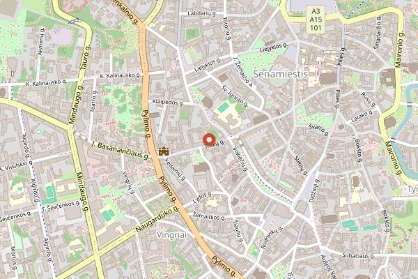 Map showing Deep Roots in Vilnius