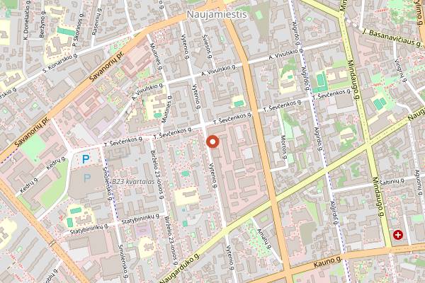 Map showing Demo in Vilnius