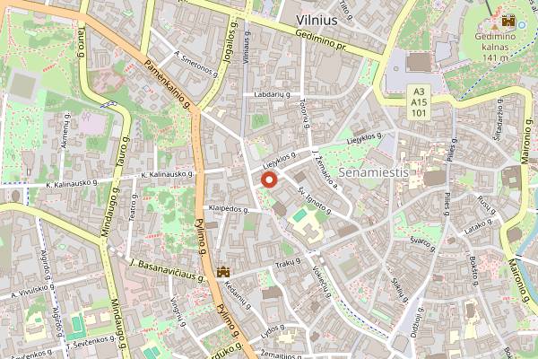 Map showing Džiaugsmas in Vilnius