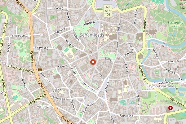 Map showing Stikliai in Vilnius