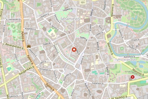Map showing Lokys in Vilnius