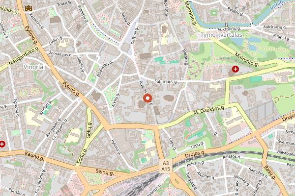 Map showing Augustin in Vilnius
