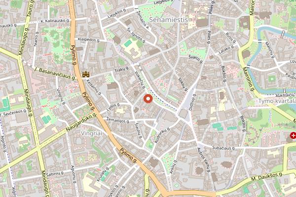 Map showing Casa La Familia in Vilnius