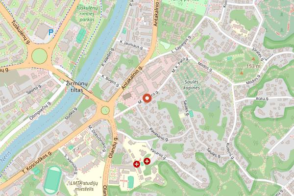 Map showing Sakwa in Vilnius
