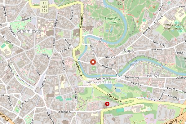 Map showing Sweet Root in Vilnius