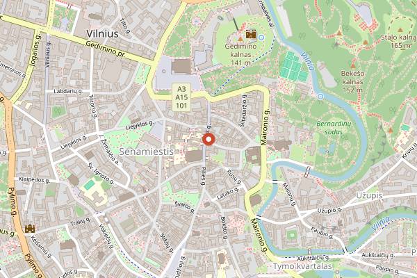 Map showing Forto Dvaras (Pilies takeaway) in Vilnius