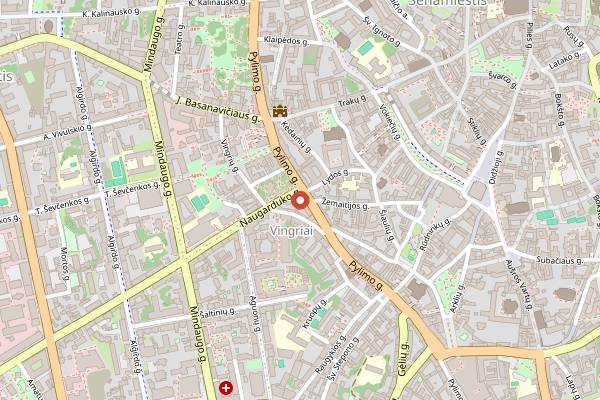 Map showing Pylimo Wine Room in Vilnius