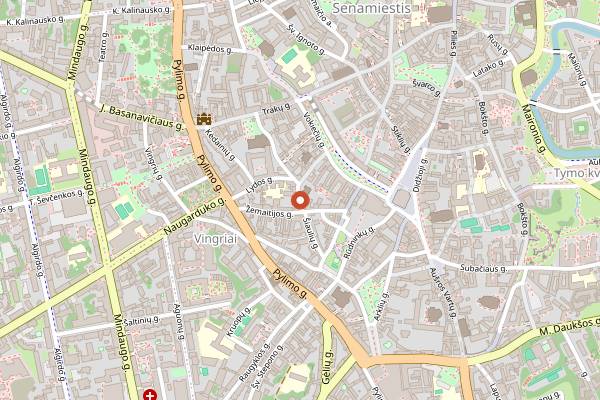 Map showing Sklepas in Vilnius