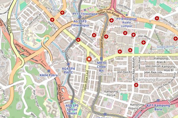 Map showing Sin Hwa Bee in Kuala Lumpur