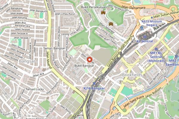 Map showing Coley in Kuala Lumpur