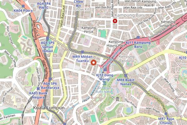 Map showing Kiku in Kuala Lumpur