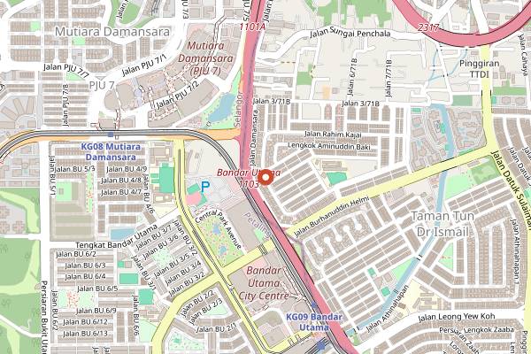 Map showing Soma Cocktail Bar in Kuala Lumpur