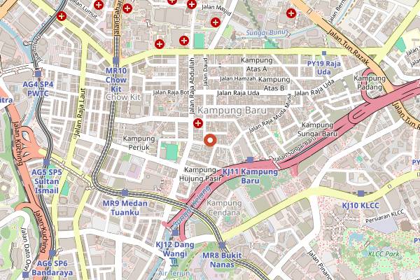 Map showing Nasi Lemak Pak Aji in Kuala Lumpur