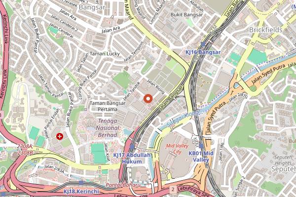 Map showing Since Then in Kuala Lumpur