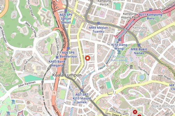 Map showing Mansion Tea Stall in Kuala Lumpur