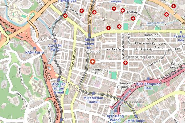 Map showing Murtabak Ana in Kuala Lumpur