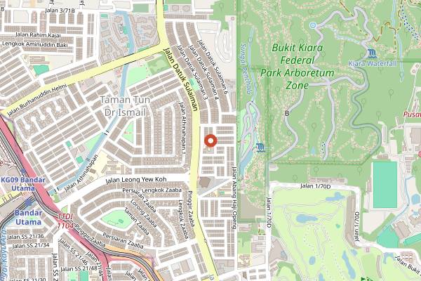 Map showing Artisan Roast in Kuala Lumpur