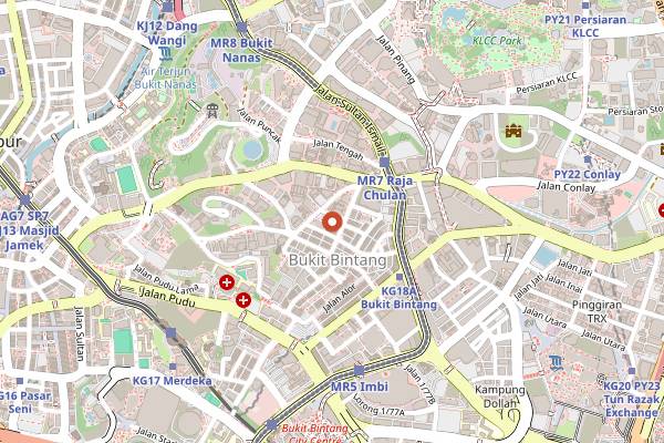 Map showing Feeka Coffee Roasters in Kuala Lumpur